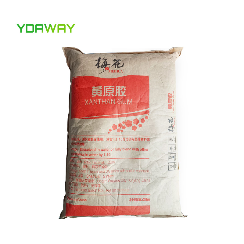YDAWAY Bulk high viscosity thickeners e415 meihua fufeng xanthan gum powder cosmetic technical api food grade price