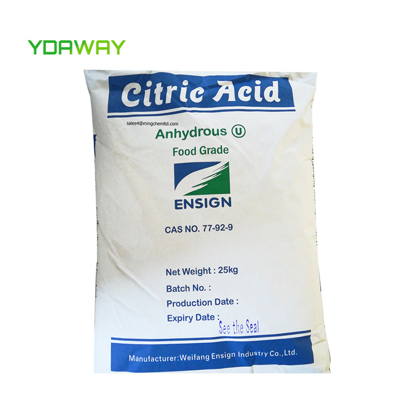 Food Grade Mono Anhydrous Natural Preservative Citric Acid BP98/E330 for Food Beverage