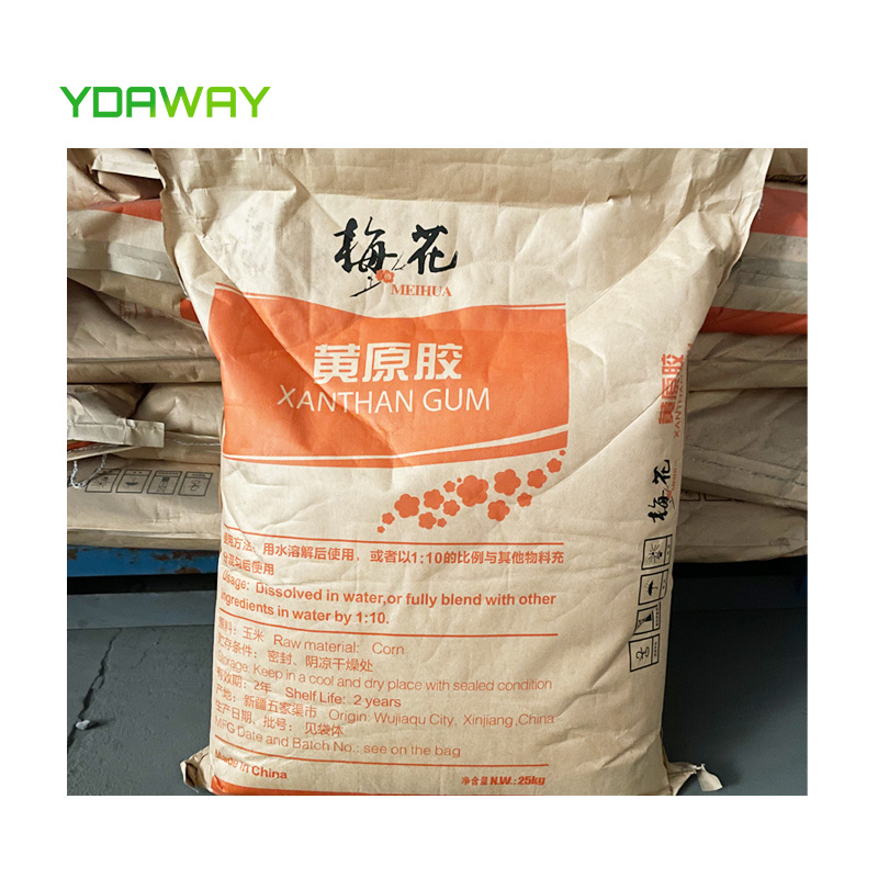 YDAWAY Bulk high viscosity thickeners e415 meihua fufeng xanthan gum powder cosmetic technical api food grade price
