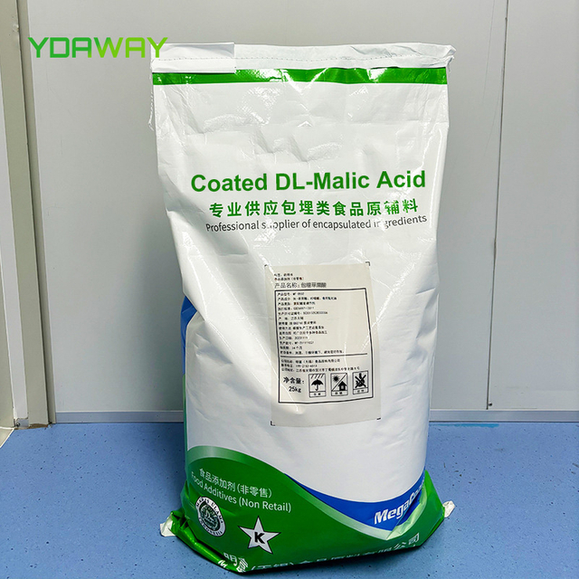 SUNWAY Hot Sale Best Price 98.5% 25kg/bag Encapsulated Acid Malic Coated DL-malic Acid 