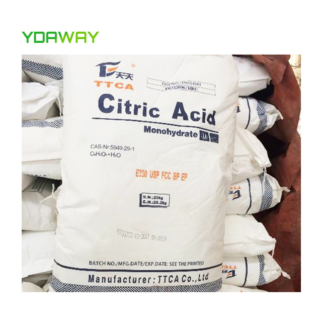 Food Grade E330 Ensign Ttca High Quality Food Additives Supplier Anhydrous Citric Acid Monohydrate
