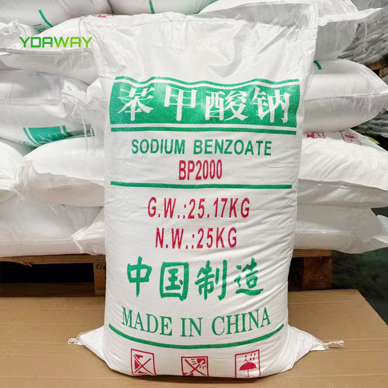 SUNWAY Factory Price Preservative White Powder Sodium Benzoate E211 25kg/Bag